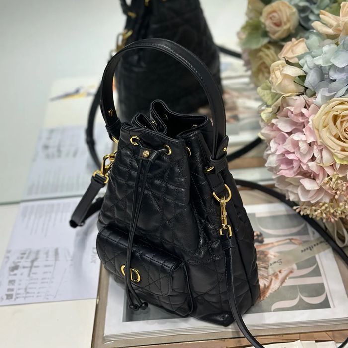 DIOR 3372 ラムレザー、レザー グレンチェック、レター ブラック、ゴールド、ベージュ 斜め掛けバッグ、ショルダーバッグ、ハンドバッグ 小 新作 サイズ:24x20cm