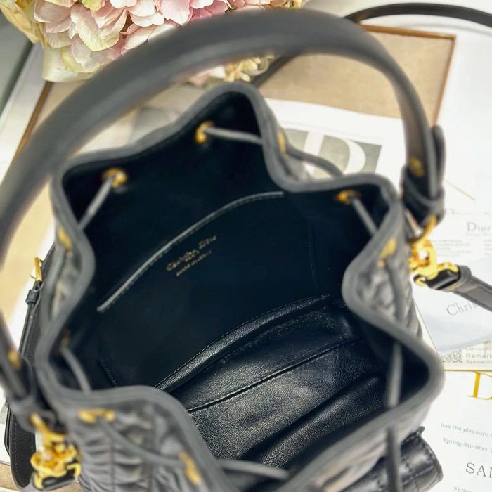 DIOR 3372 ラムレザー、レザー グレンチェック、レター ブラック、ゴールド、ベージュ 斜め掛けバッグ、ショルダーバッグ、ハンドバッグ 小 新作 サイズ:24x20cm
