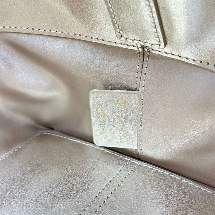 DIOR 1188 カーフレザー、レザー グレンチェック、レター ゴールド 斜め掛けバッグ、ハンドバッグ、ハンドバッグ 小 23.0x15.0x15.0cm サイズ:23x15x15cm