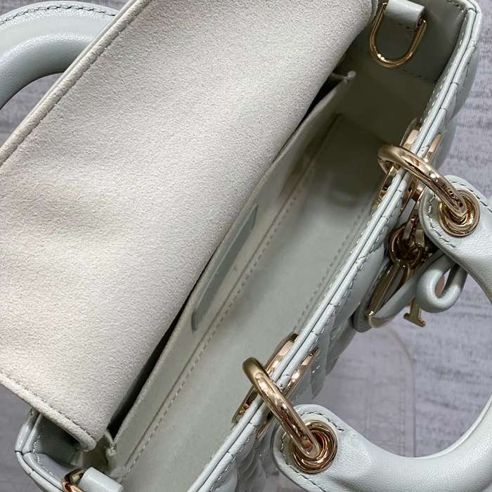 DIOR ラムレザー リボン グリーン 斜め掛けバッグ、ショルダーバッグ、レディーディオール 小 ミニ 19.0x10.5x5.5cm サイズ:19x10.5x5.5cm