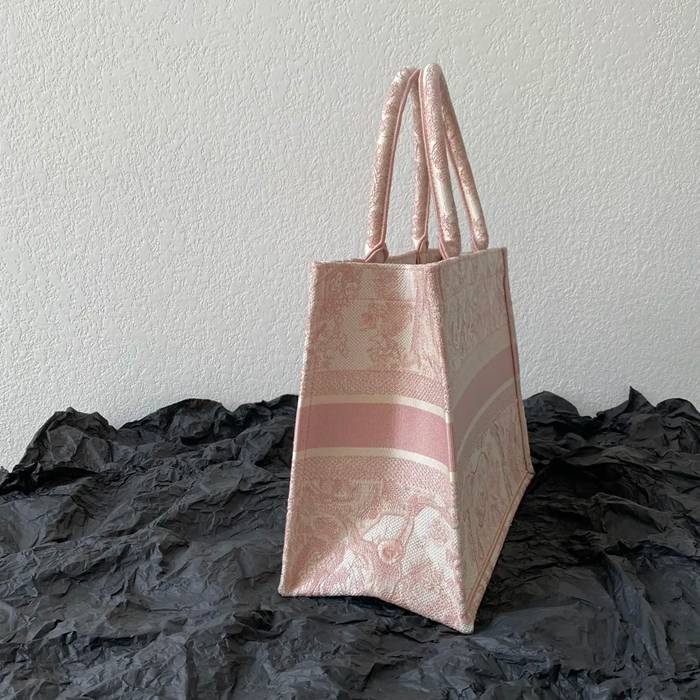 DIOR 8001 刺繍 ピンク ハンドバッグ、トートバッグ 中 ヴィンテージ 36.0x27.0x16.0cm サイズ:36x27x16cm