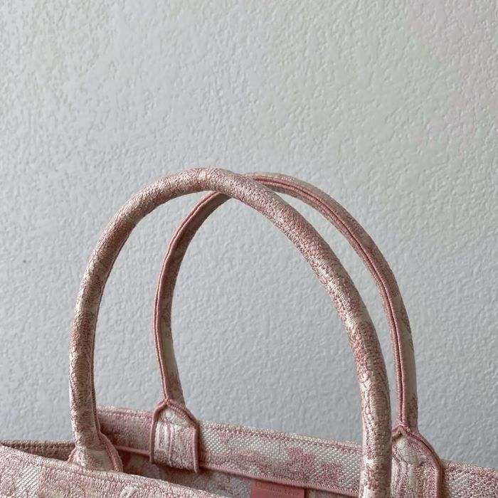 DIOR 8001 刺繍 ピンク ハンドバッグ、トートバッグ 中 ヴィンテージ 36.0x27.0x16.0cm サイズ:36x27x16cm