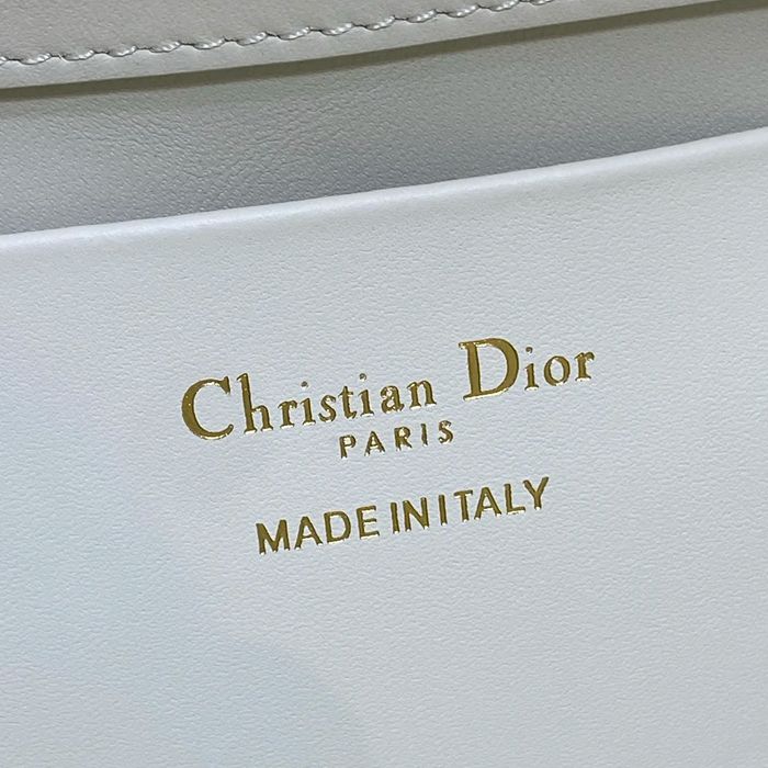 DIOR ホワイト、ゴールド、シルバー 斜め掛けバッグ、ハンドバッグ 小 限定版 18.0x16.0x12.0cm サイズ:18x16x12cm