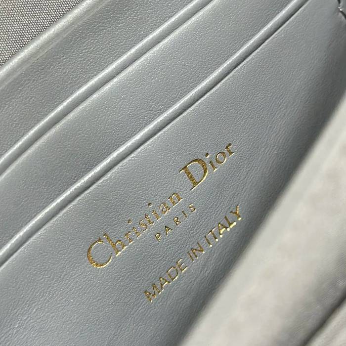 DIOR チェーン 刺繍、レター グレー、ベージュ 斜め掛けバッグ、ショルダーバッグ、ハンドバッグ 新作 クラシック 21.0x11.5x4.0cm サイズ:21x11.5cm