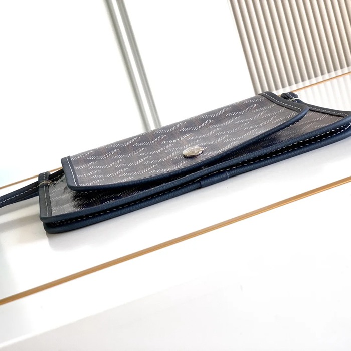 GOYARD 5509 ブルー 斜め掛けバッグ、封筒バッグ、ハンドバッグ 小 20.5x14x2.5cm サイズ:20.5x14x2.5cm