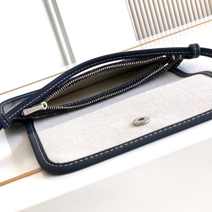 GOYARD 5509 ブルー 斜め掛けバッグ、封筒バッグ、ハンドバッグ 小 20.5x14x2.5cm サイズ:20.5x14x2.5cm