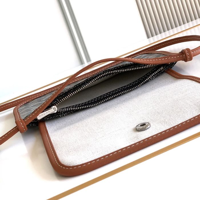 GOYARD 5509 ブラウン 斜め掛けバッグ、封筒バッグ、ハンドバッグ 小 20.5x14x2.5cm サイズ:20.5x14x2.5cm