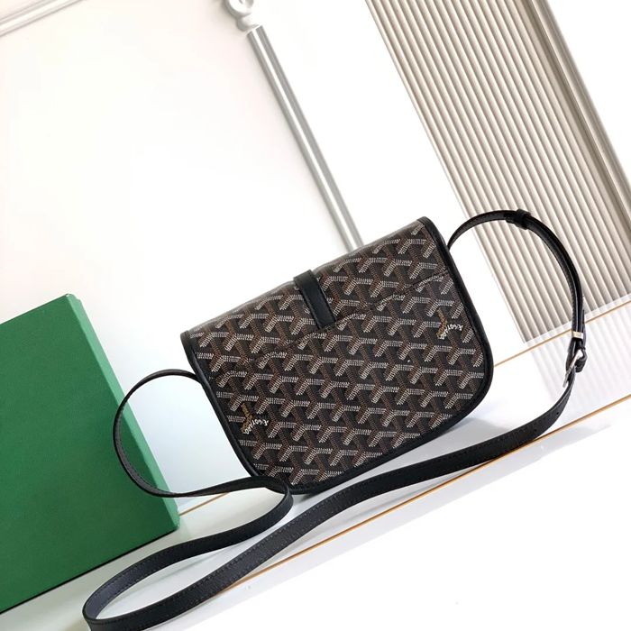GOYARD 9202 ブラック 斜め掛けバッグ、ハンドバッグ 小 22x16cm サイズ:22x16cm