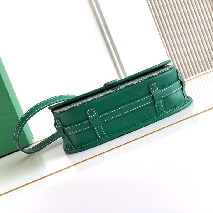GOYARD 9202 グリーン 斜め掛けバッグ、ハンドバッグ 小 22x16cm サイズ:22x16cm