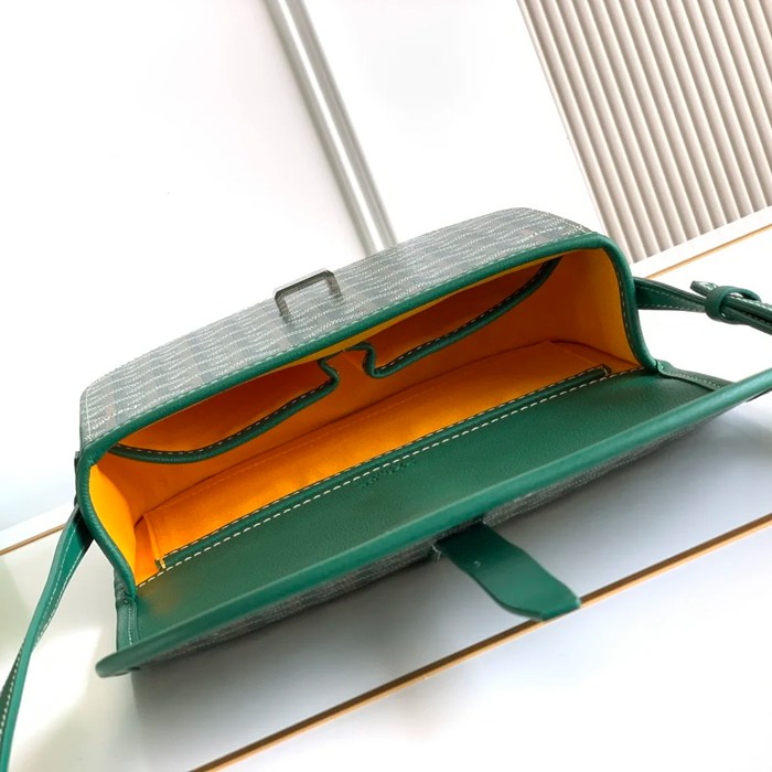 GOYARD 9202 グリーン 斜め掛けバッグ、ハンドバッグ 小 22x16cm サイズ:22x16cm