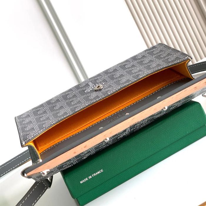 GOYARD 6112 レザー 斜め掛けバッグ、ハンドバッグ、木製バッグ モンテカルロ、木製、レザー サイズ:9X3.3X10cm