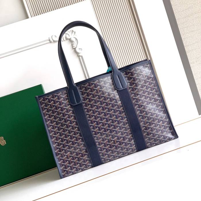 GOYARD 020220 キャンバス ネイビー ショルダーバッグ、ハンドバッグ、トートバッグ キャンバス 45x32x15cm サイズ:45x32x15cm