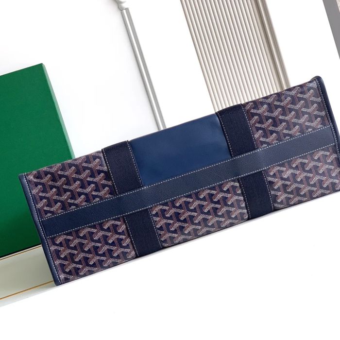 GOYARD 020220 キャンバス ネイビー ショルダーバッグ、ハンドバッグ、トートバッグ キャンバス 45x32x15cm サイズ:45x32x15cm