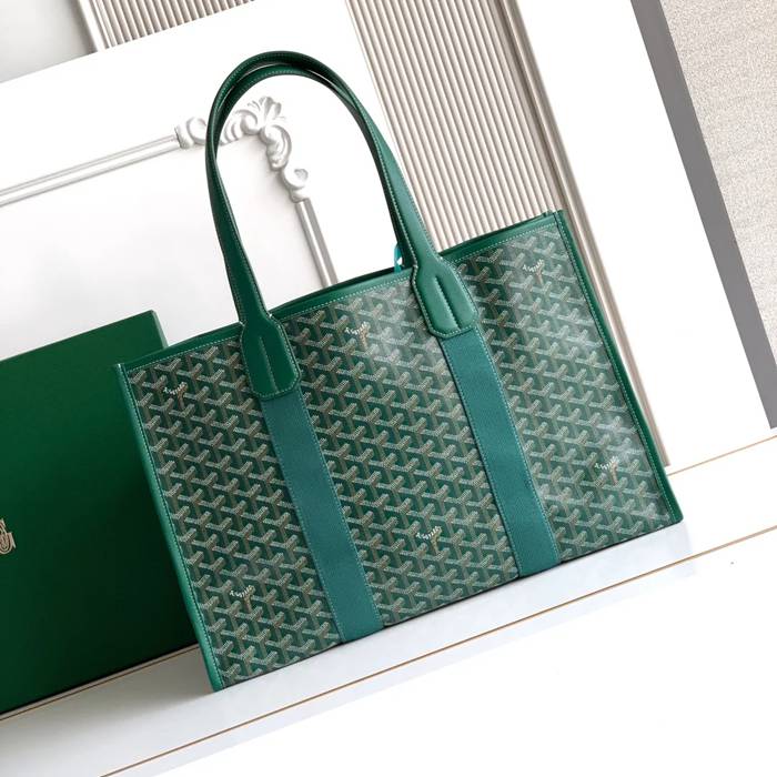 GOYARD 020220 キャンバス グリーン ショルダーバッグ、ハンドバッグ、トートバッグ キャンバス 45x32x15cm サイズ:45x32x15cm