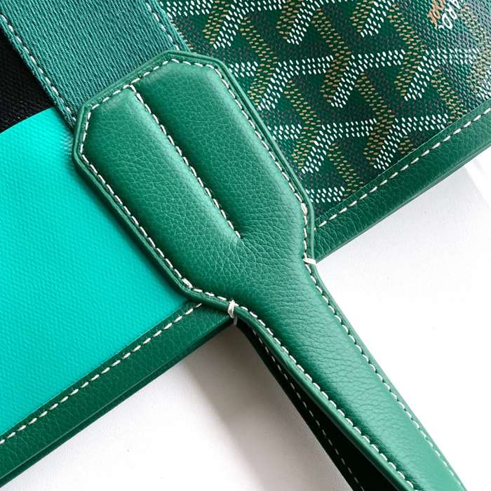GOYARD 020220 キャンバス グリーン ショルダーバッグ、ハンドバッグ、トートバッグ キャンバス 45x32x15cm サイズ:45x32x15cm