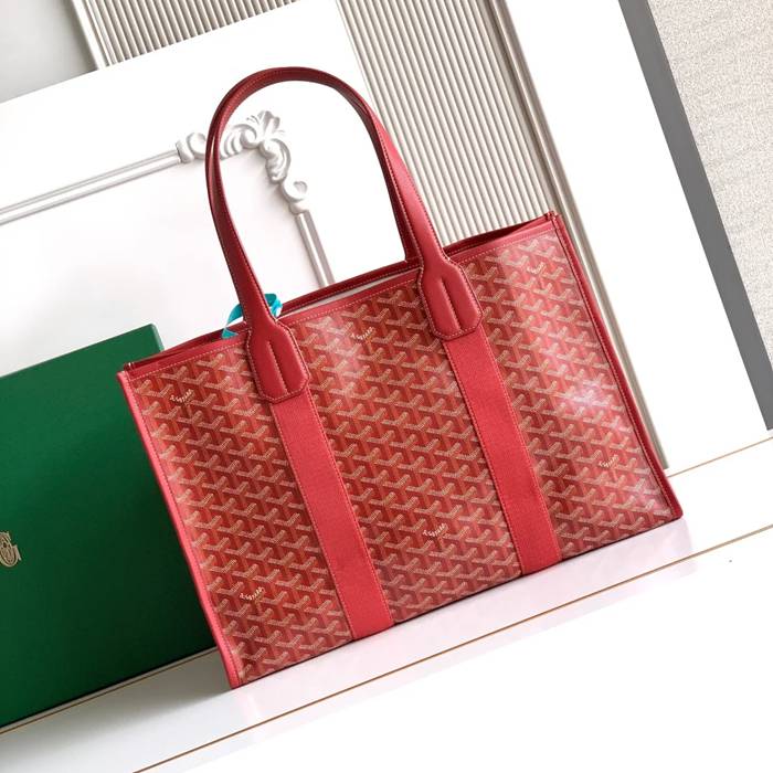 GOYARD 020220 キャンバス レッド ショルダーバッグ、ハンドバッグ、トートバッグ キャンバス 45x32x15cm サイズ:45x32x15cm
