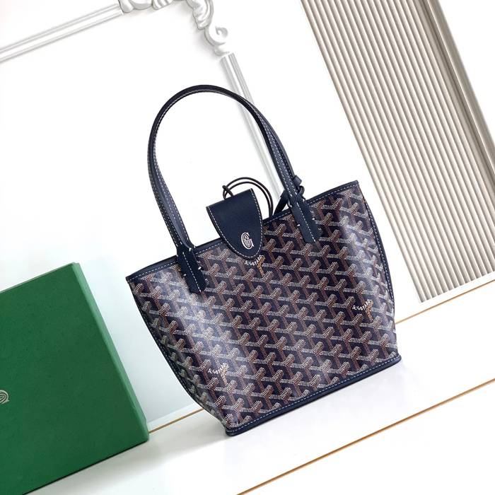 GOYARD S5503 キャンバス、レザー グレー ショルダーバッグ、ミニバッグ、ハンドバッグ キャンバス、レザー、ミニ 20x20x10cm サイズ:20x20x10cm