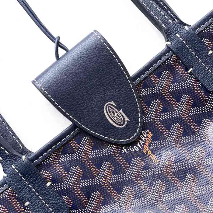 GOYARD S5503 キャンバス、レザー グレー ショルダーバッグ、ミニバッグ、ハンドバッグ キャンバス、レザー、ミニ 20x20x10cm サイズ:20x20x10cm
