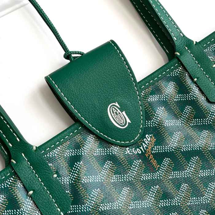 GOYARD S5503 キャンバス、レザー グリーン ショルダーバッグ、ミニバッグ、ハンドバッグ キャンバス、レザー、ミニ 20x20x10cm サイズ:20x20x10cm