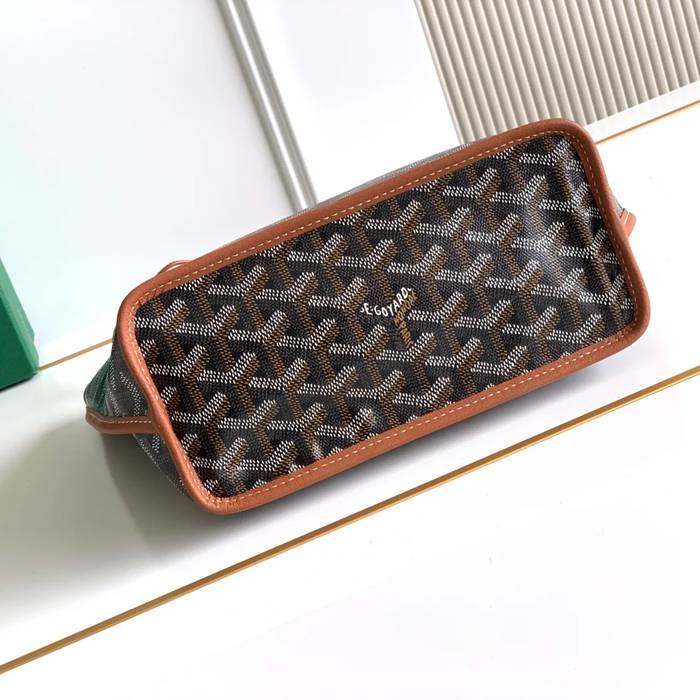GOYARD S5503 キャンバス、レザー ブラウン ショルダーバッグ、ミニバッグ、ハンドバッグ キャンバス、レザー、ミニ 20x20x10cm サイズ:20x20x10cm