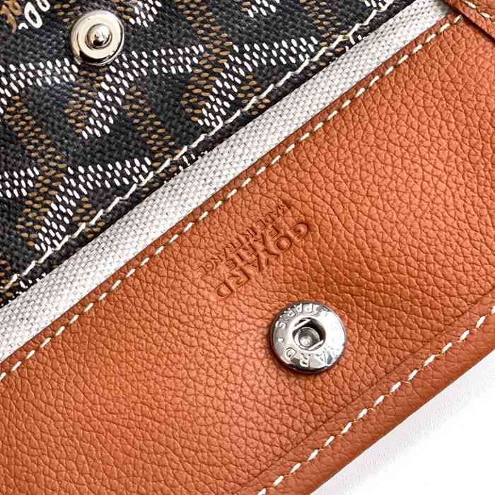 GOYARD S5503 キャンバス、レザー ブラウン ショルダーバッグ、ミニバッグ、ハンドバッグ キャンバス、レザー、ミニ 20x20x10cm サイズ:20x20x10cm