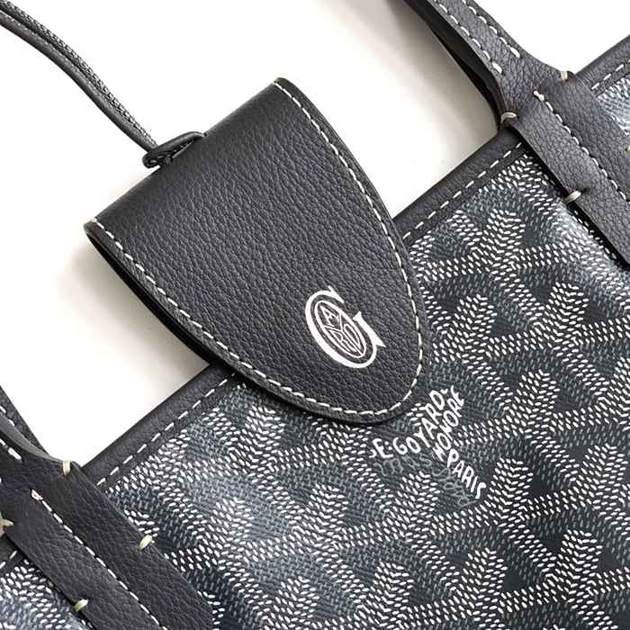 GOYARD S5503 キャンバス、レザー グレー ショルダーバッグ、ミニバッグ、ハンドバッグ キャンバス、レザー、ミニ 20x20x10cm サイズ:20x20x10cm