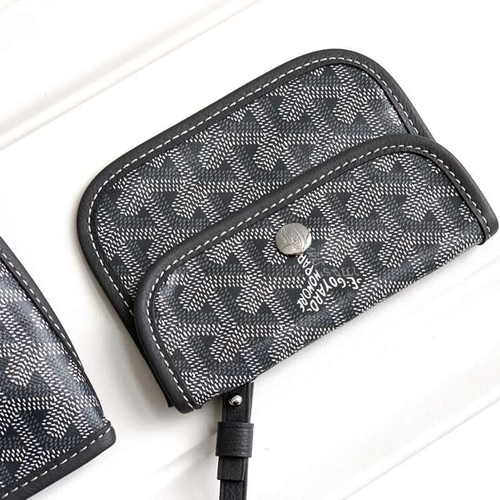 GOYARD S5503 キャンバス、レザー グレー ショルダーバッグ、ミニバッグ、ハンドバッグ キャンバス、レザー、ミニ 20x20x10cm サイズ:20x20x10cm