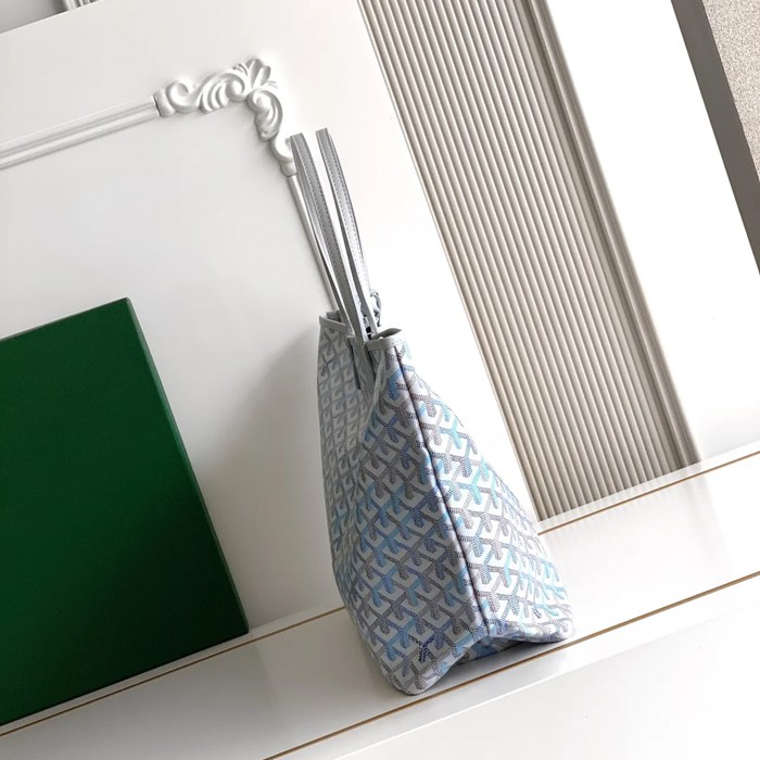 GOYARD 6603 キャンバス、レザー ショルダーバッグ、ハンドバッグ キャンバス、レザー、大 34x28x15cm サイズ:34x28x15cm