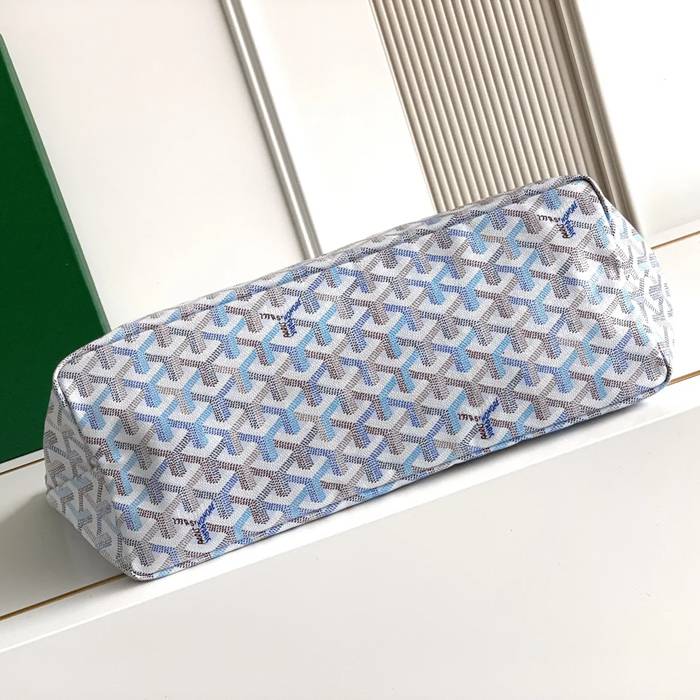 GOYARD 6603 キャンバス、レザー ショルダーバッグ、ハンドバッグ キャンバス、レザー、大 34x28x15cm サイズ:34x28x15cm