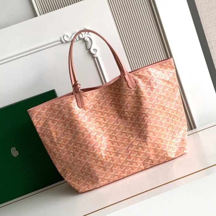 GOYARD 6603 キャンバス、レザー ショルダーバッグ、ハンドバッグ キャンバス、レザー、大 サイズ:47/34×27×14cm