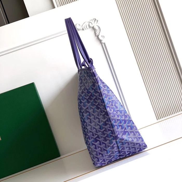 GOYARD 6603 キャンバス、レザー ショルダーバッグ、ハンドバッグ キャンバス、レザー、大 サイズ:47/34×27×14cm