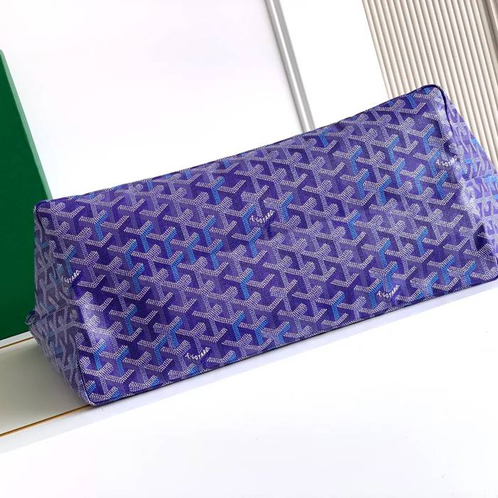 GOYARD 6603 キャンバス、レザー ショルダーバッグ、ハンドバッグ キャンバス、レザー、大 サイズ:47/34×27×14cm