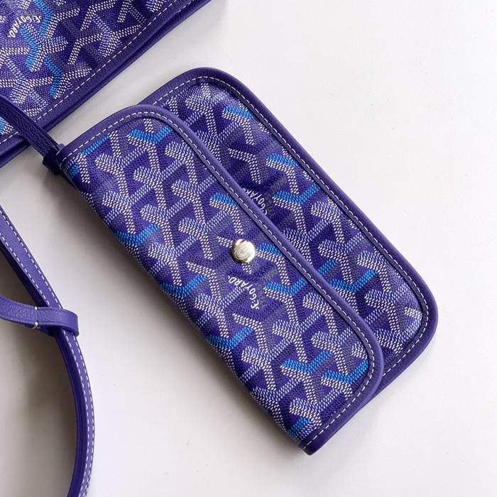 GOYARD 6603 キャンバス、レザー ショルダーバッグ、ハンドバッグ キャンバス、レザー、大 サイズ:47/34×27×14cm