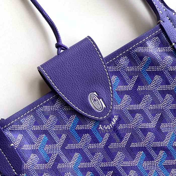 GOYARD 6603 キャンバス、レザー ショルダーバッグ、ハンドバッグ キャンバス、レザー、大 サイズ:47/34×27×14cm
