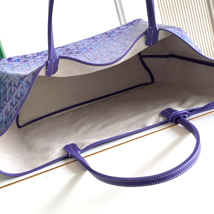 GOYARD 6603 キャンバス、レザー ショルダーバッグ、ハンドバッグ キャンバス、レザー、大 サイズ:47/34×27×14cm