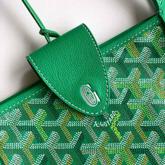GOYARD 6603 キャンバス、レザー ショルダーバッグ、ハンドバッグ キャンバス、レザー、大 サイズ:47/34×27×14cm