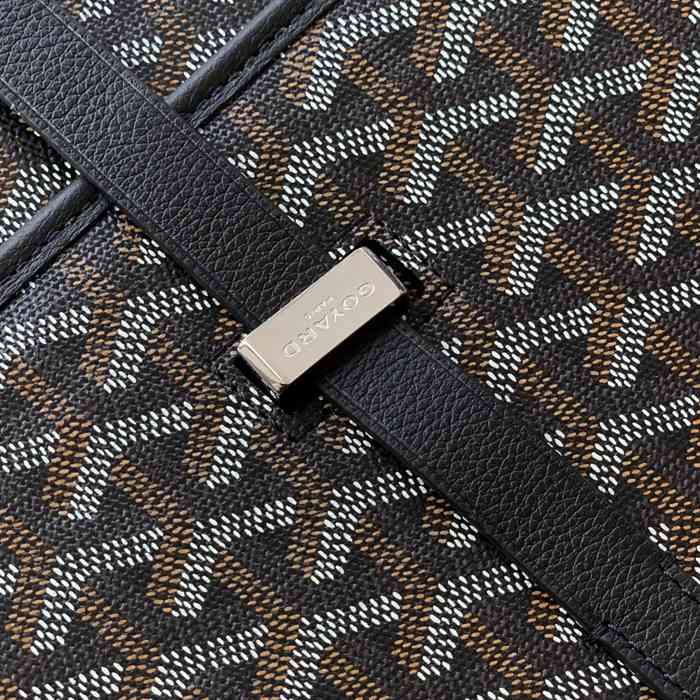 GOYARD 020183 キャンバス ブラック 斜め掛けバッグ、ハンドバッグ キャンバス、中 29x23cm サイズ:29x23cm