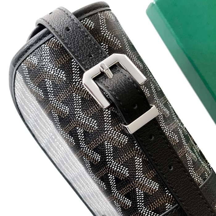 GOYARD 020183 キャンバス ブラック 斜め掛けバッグ、ハンドバッグ キャンバス、中 29x23cm サイズ:29x23cm