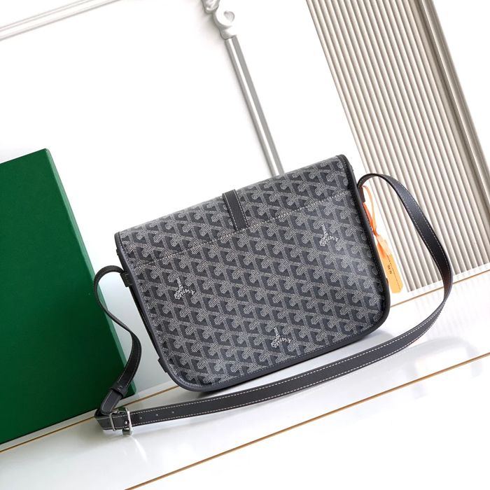GOYARD 020183 キャンバス グレー 斜め掛けバッグ、ハンドバッグ キャンバス、中 29x23cm サイズ:29x23cm