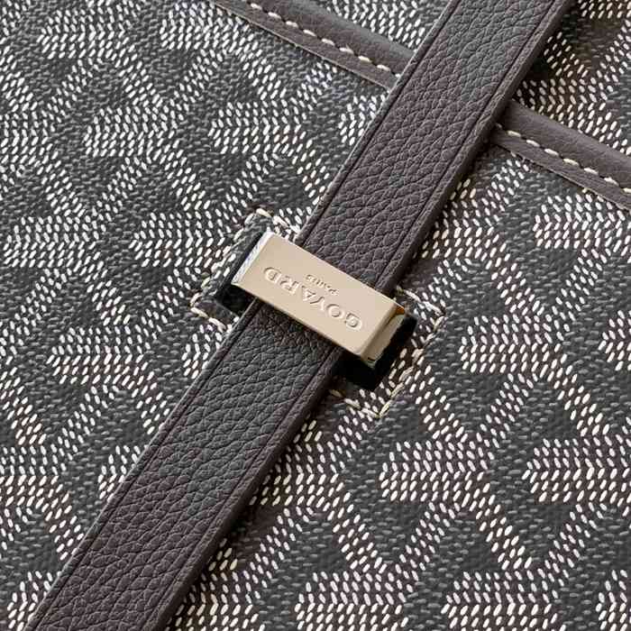 GOYARD 020183 キャンバス グレー 斜め掛けバッグ、ハンドバッグ キャンバス、中 29x23cm サイズ:29x23cm