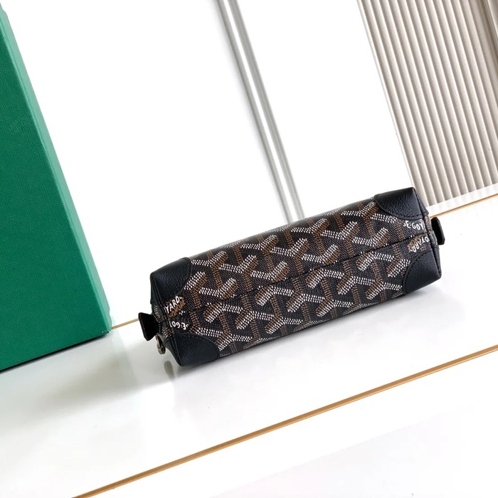 GOYARD 6107 レザー ブラック ハンドバッグ、ハンドバッグ ヴァンドーム、レザー、クラシック 18x13.5cm サイズ:18x13.5cm
