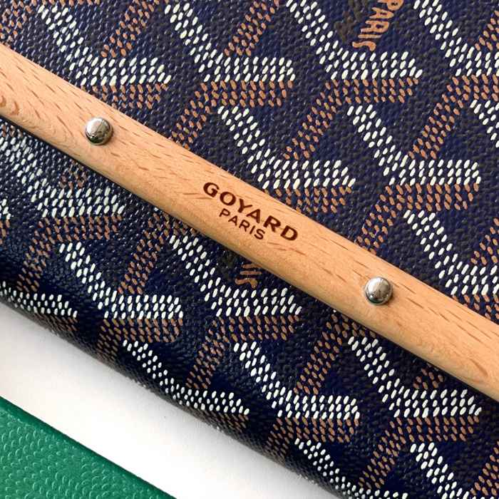 GOYARD 6112 キャンバス、レザー イエロー ハンドバッグ、木製バッグ、ミニバッグ モンテカルロ、キャンバス、木製 サイズ:9X3.3X10cm