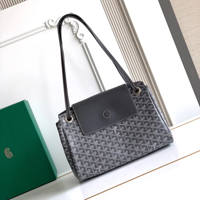 GOYARD 6685 レザー グレー ハンドバッグ ルエット、レザー 31x23x14cm サイズ:31x23x14cm