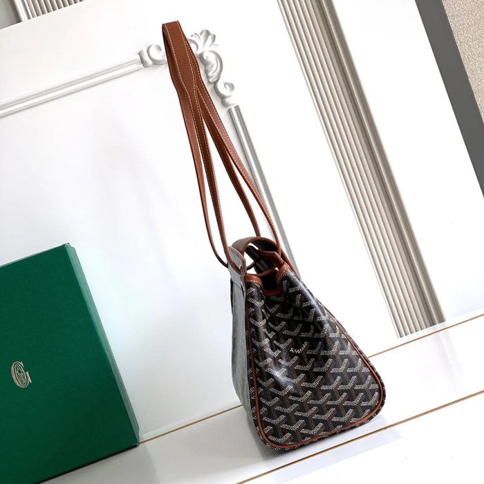 GOYARD 6685 レザー ブラウン ハンドバッグ ルエット、レザー 31x23x14cm サイズ:31x23x14cm