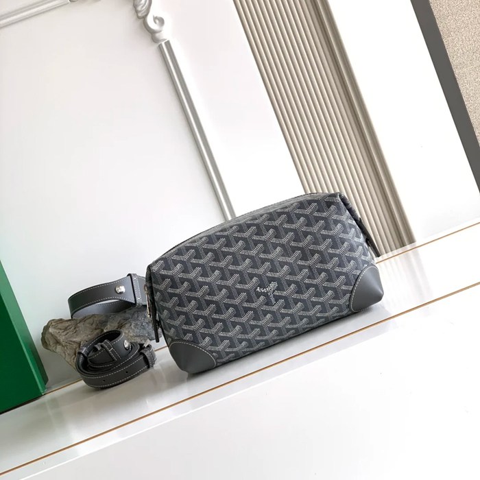 GOYARD 8031 グレー 化粧ポーチ、ハンドバッグ ボーイング 24x13x12cm サイズ:24x13x12cm