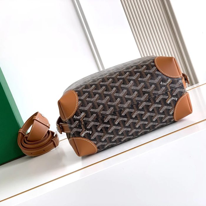 GOYARD 8031 ブラウン 化粧ポーチ、ハンドバッグ ボーイング 24x13x12cm サイズ:24x13x12cm
