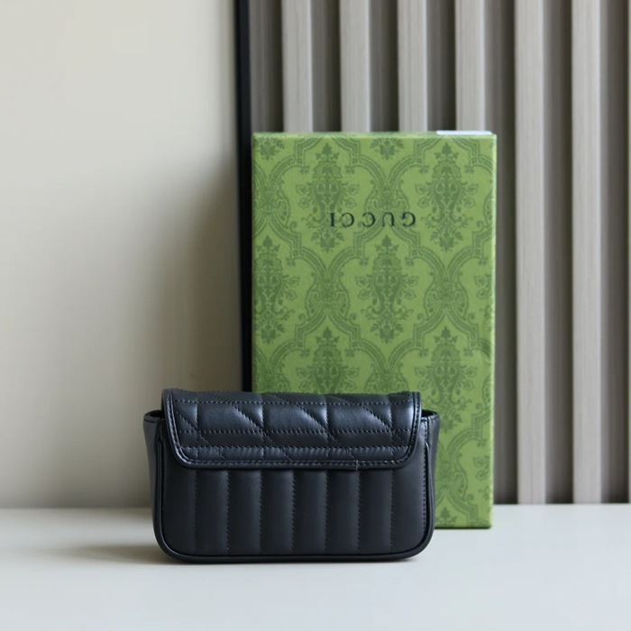 GUCCI 476433 シルバー ハンドバッグ GG、マルモント 16x10cm サイズ:16x10cm