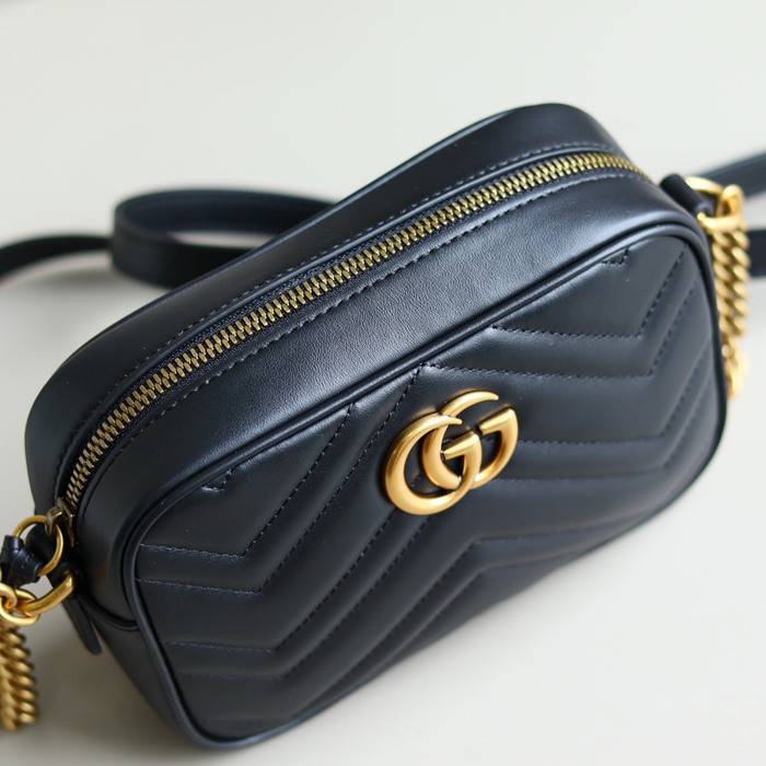 GUCCI 448065 ハンドバッグ GG、マルモント 18x12cm サイズ:18x12cm