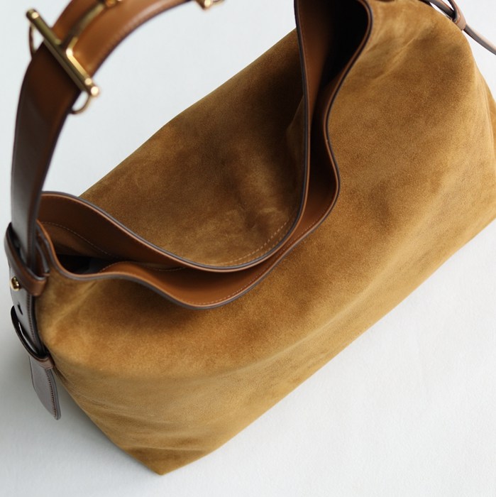 GUCCI 850546 カーフレザー、レザー ブラウン、ゴールド ハンドバッグ GG、馬銜 40x36x12cm サイズ:40x36x12cm