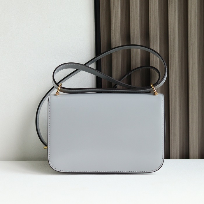 GUCCI 846705 レザー グレー、ゴールド ショルダーバッグ 馬銜、クラシック 22cm サイズ:22.5x14x8cm